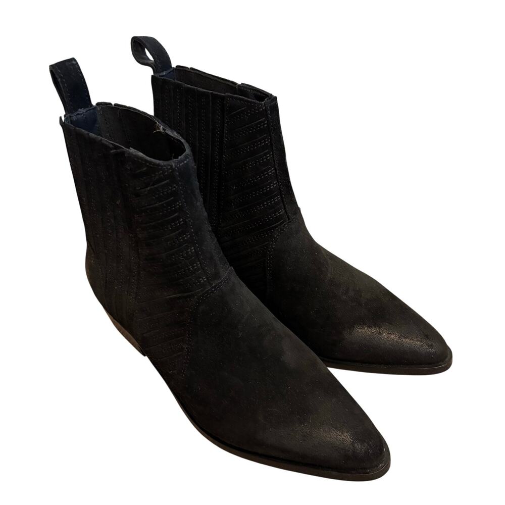 Allsaints Fion Black Suede Boots - size 40 (US 10)